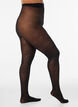 50 denier tights with a floral pattern, Black, Model image number 0