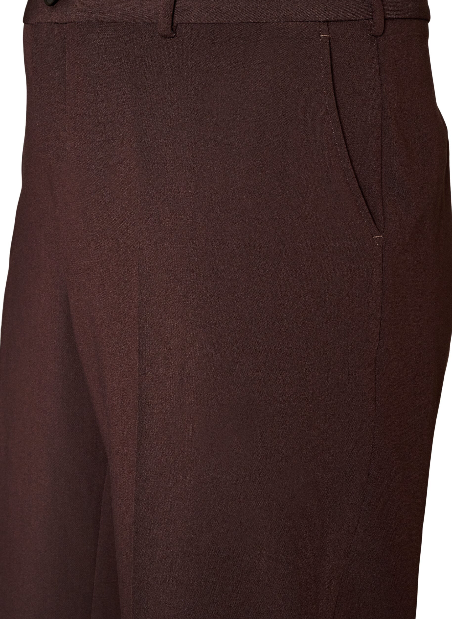 ZizzifashionTailored trousers with wide legs and high waist, Brown, Packshot image number 2