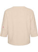Knitted blouse with small embroidered motifs, Beige, Packshot image number 1