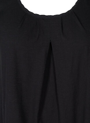 Sleeveless cotton dress, Black, Packshot image number 2