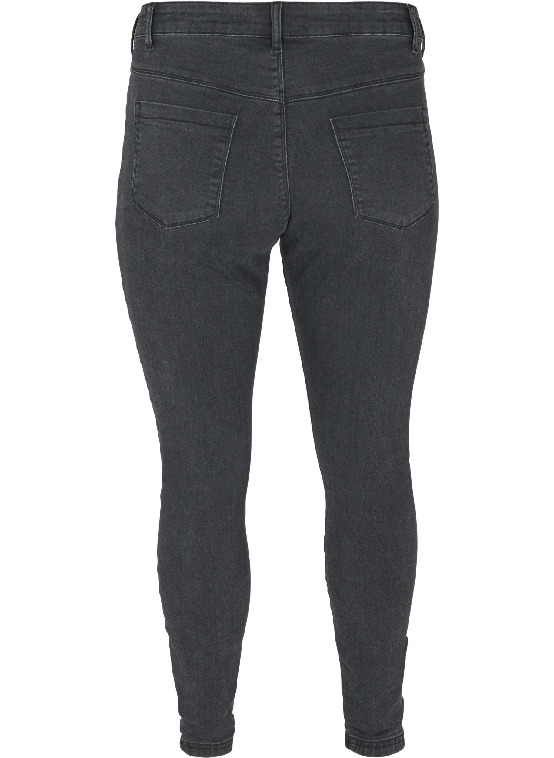 Zizzifashion Jeggings in cotton blend, Grey Denim, Packshot image number 1