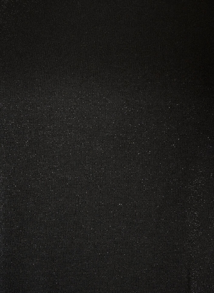 Jersey dress with glitter and lace trim, Black, Packshot image number 2