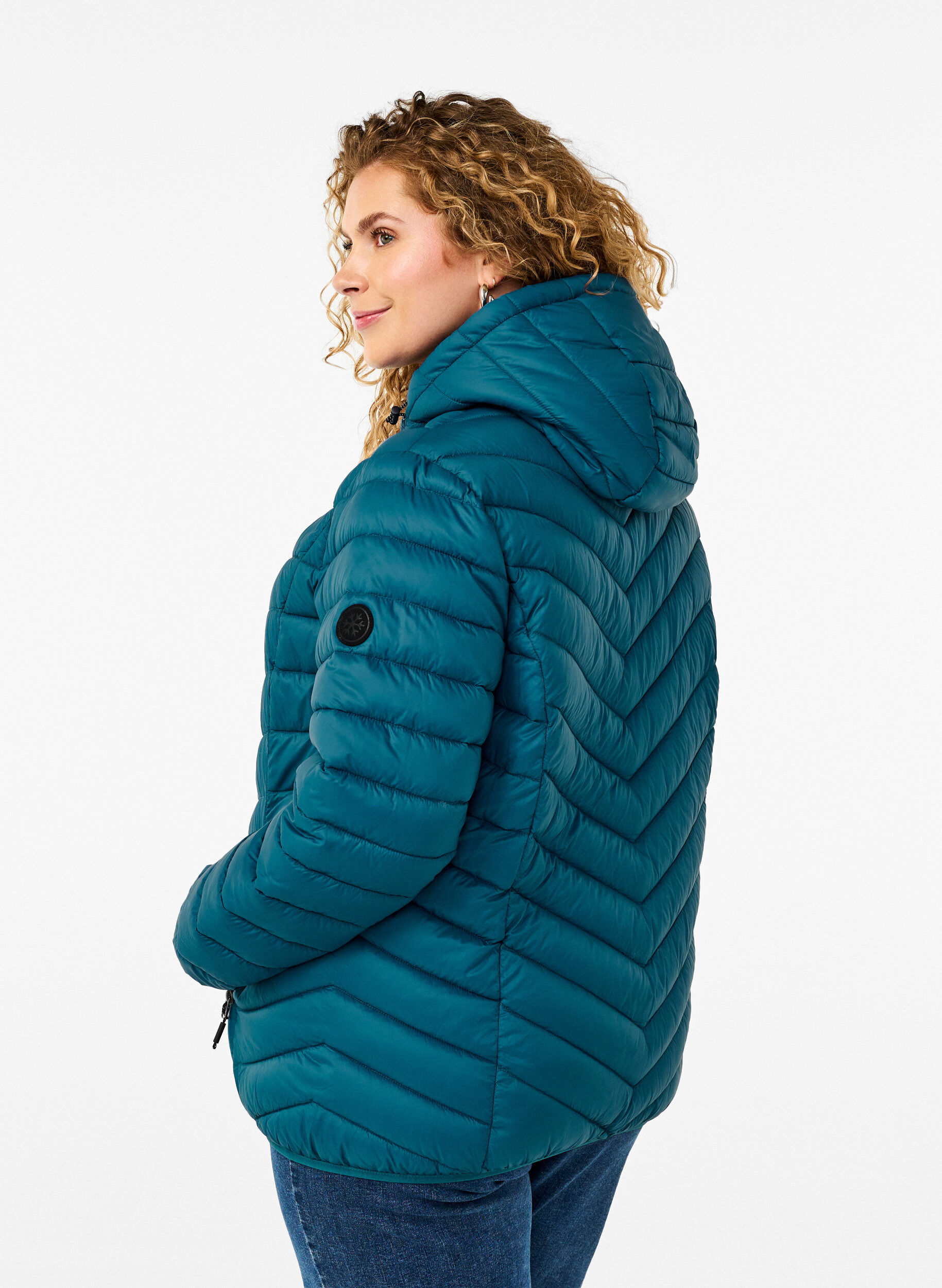 ZizzifashionLightweight jacket with hood, Petrol, Model image number 2