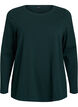 Basic jersey blouse with long sleeves, Green, Packshot image number 0