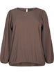 Blouse with silver glitter, Brown, Packshot image number 0