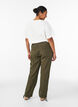 Loose cargo trousers in cotton, Green, Model image number 1