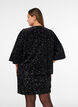 Short sequin skirt, Black, Model image number 2