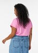 Short sleeved cotton blend t-shirt, Pink, Model image number 2
