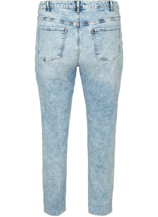 Mom fit jeans in cotton, Light blue denim, Packshot image number 1