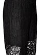 Lace trousers with straight legs and inner shorts, Black, Packshot image number 2