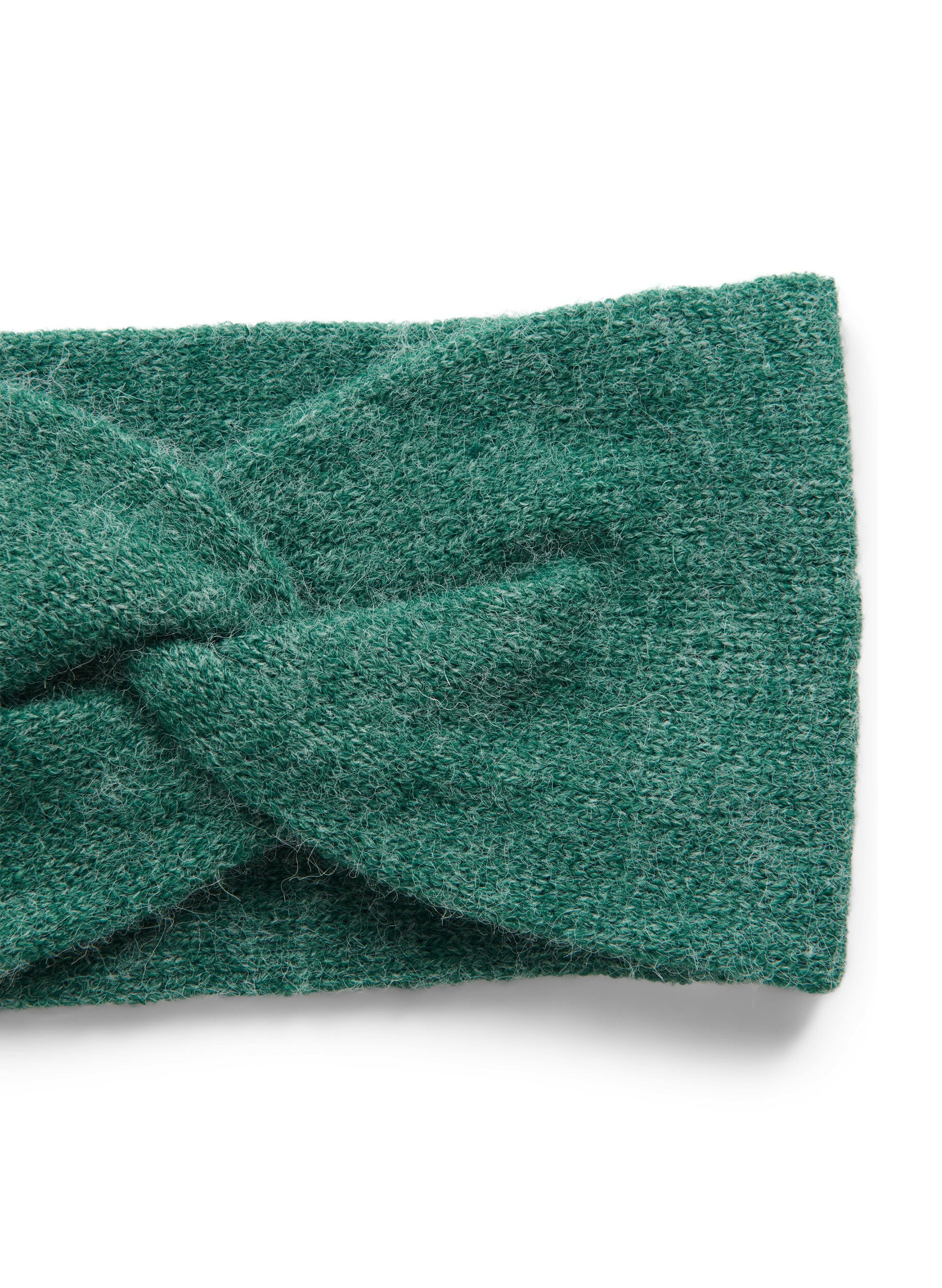 Zizzifashion Knitted headband, Evergreen Melange, Packshot image number 2