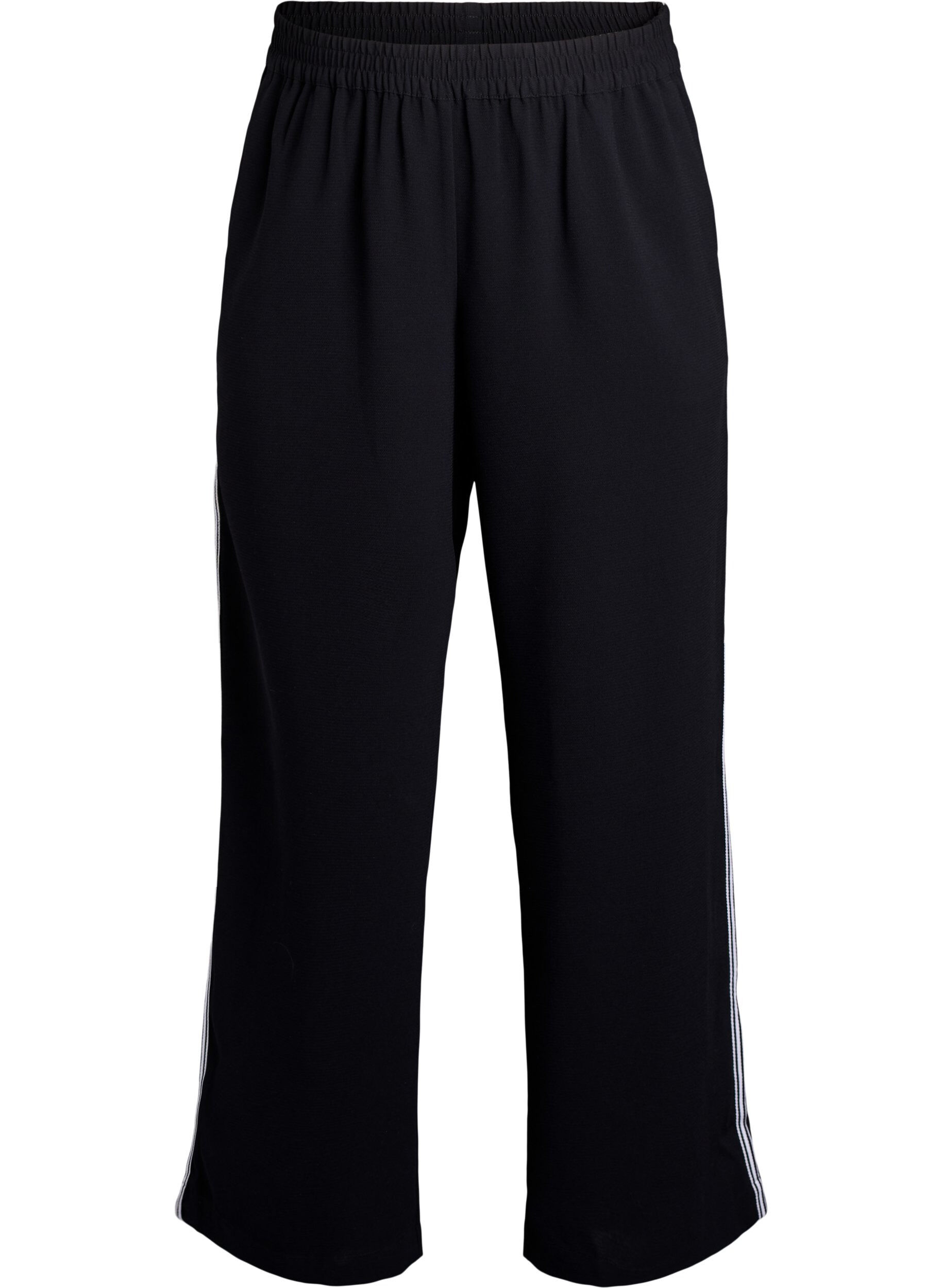 Straight leg trousers with stripe details