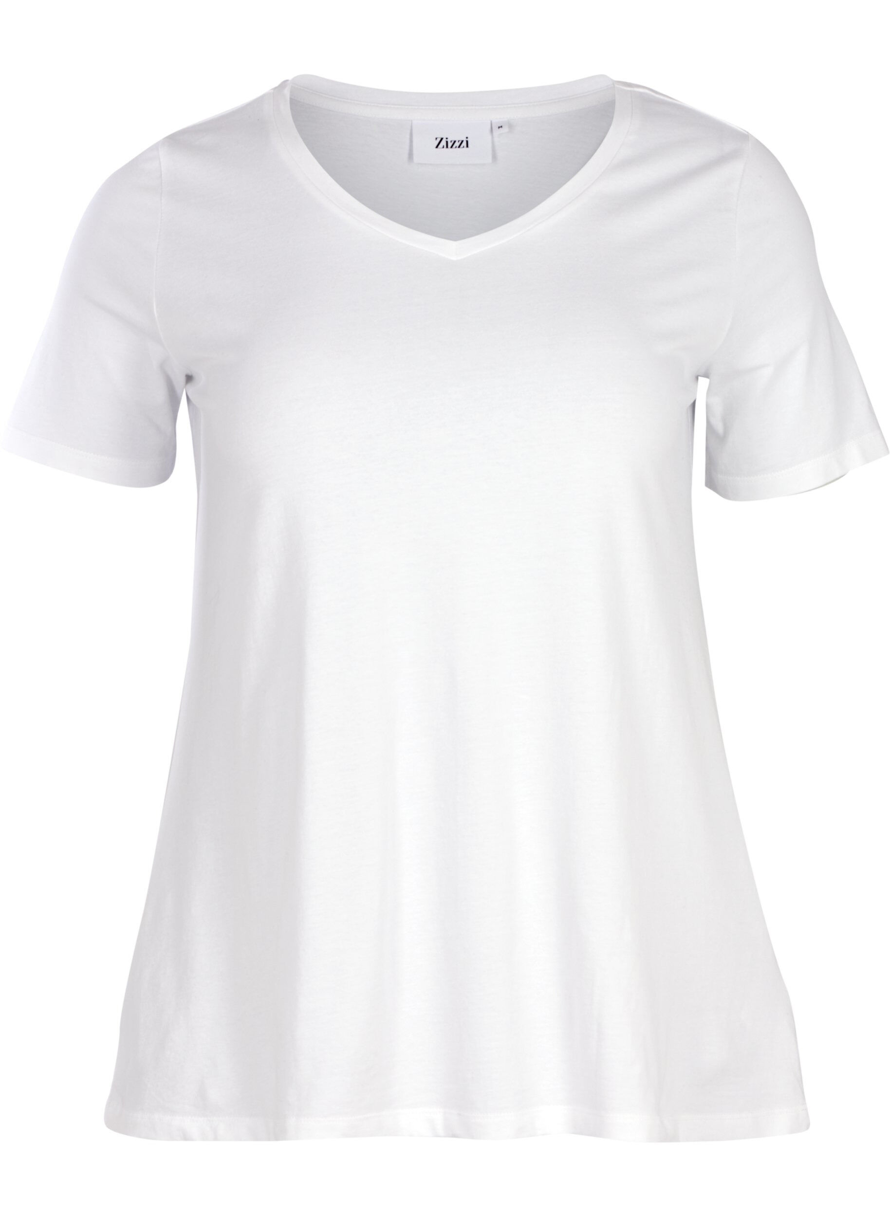 Zizzifashion Basic t-shirt, White, Packshot image number 0