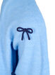 Short knitted cardigan with bows, Della R. Blue Comb, Packshot image number 2