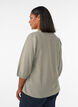 Patterned viscose blouse with 3/4-sleeves, Green, Model image number 2