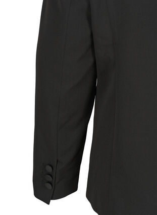 Classic blazer with shoulder pads, Black, Packshot image number 3
