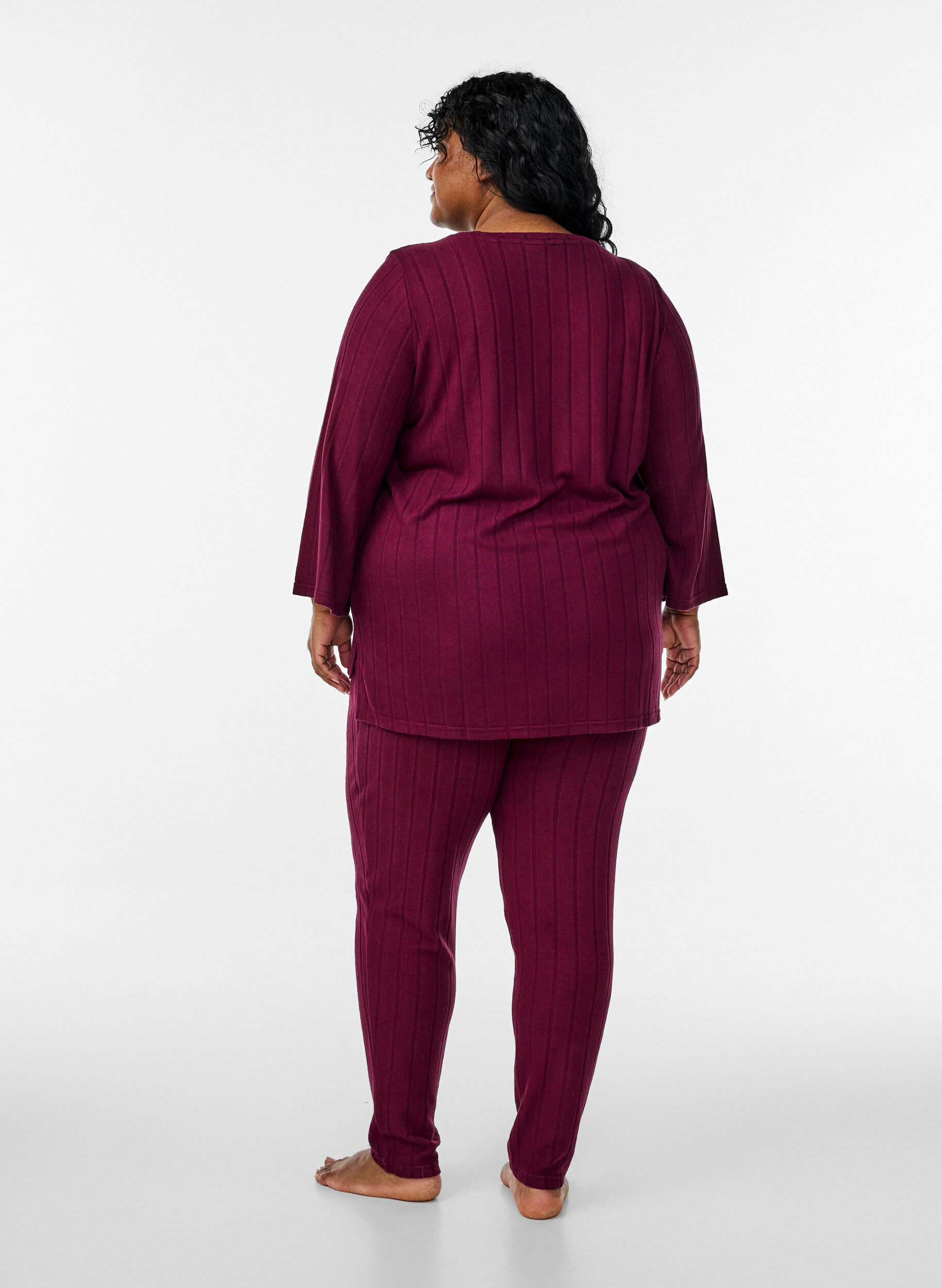 Zizzifashion Lounge trousers with pockets, Dark Bordeaux, Model image number 1
