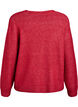 Knitted cardigan with pearl buttons, Red, Packshot image number 1