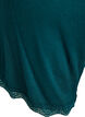 Loose night shorts with ribbed texture and lace trim, Green, Packshot image number 3