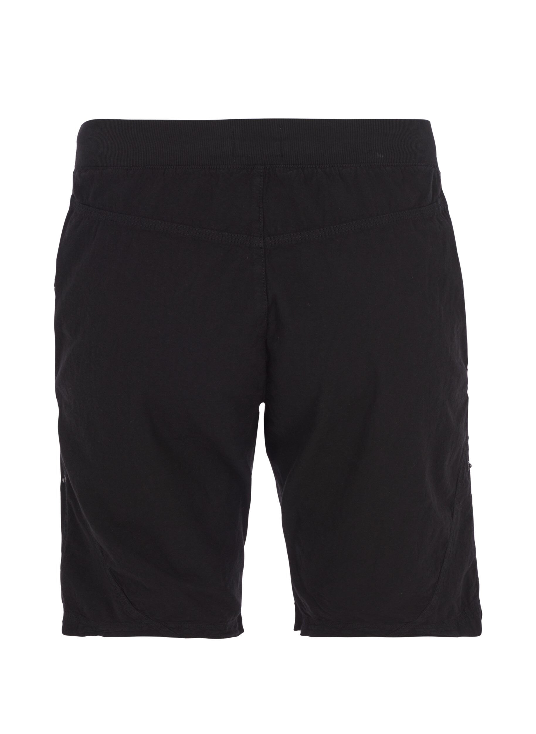Zizzifashion Loose cotton shorts with pockets, Black, Packshot image number 1