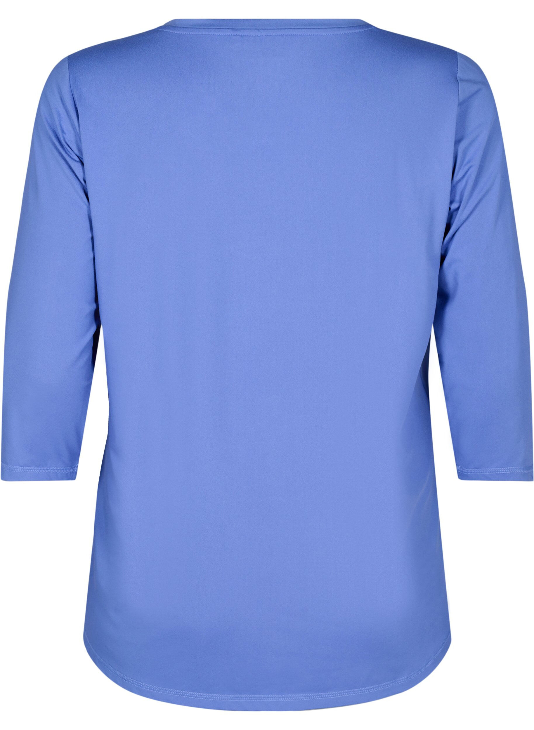 Zizzifashion Sports top with 3/4 sleeves, Blue, Packshot image number 1