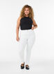 Amy high-waisted super slim fit jeans, White, Model image number 0