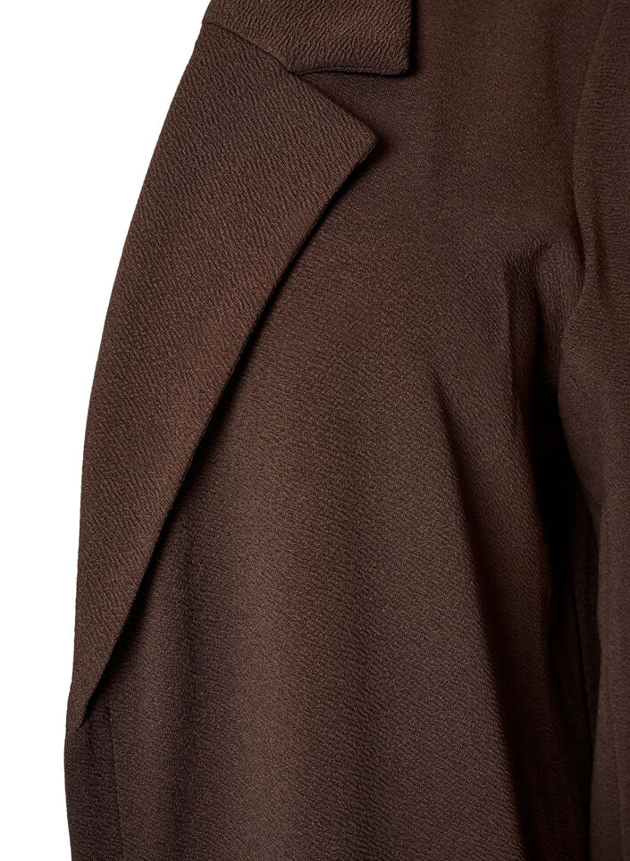 Long blazer with pockets, Brown, Packshot image number 2