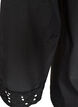 Shirt blouse with broderie anglaise, Black, Packshot image number 3