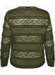 Lace blouse with long sleeves, Green, Packshot image number 1