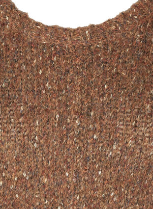 Marled knitted sweater with wool, Mocha Bisque com, Packshot image number 2
