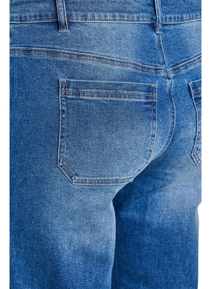Jeans with front pockets and straight legs, Light Blue, Packshot image number 3