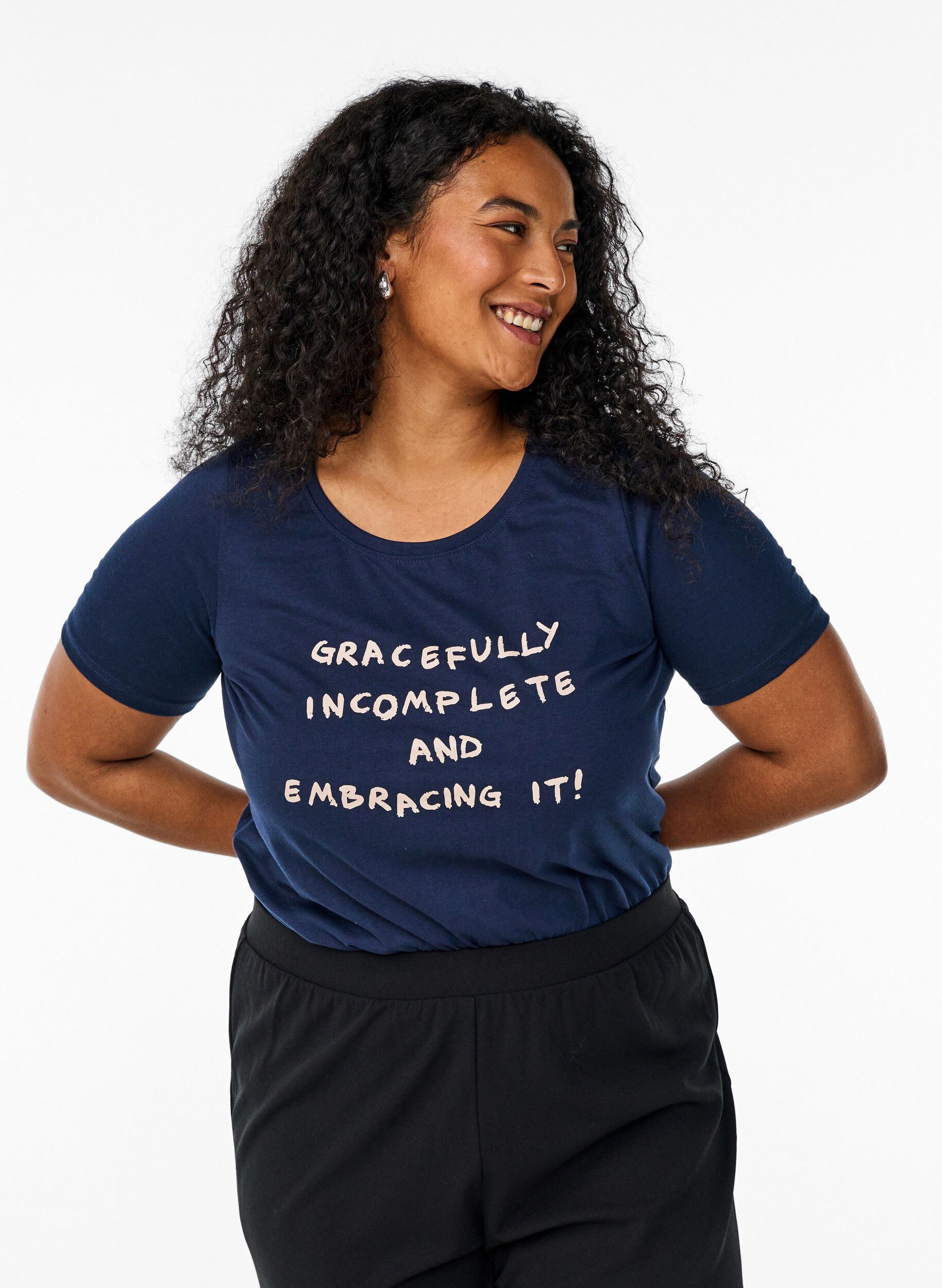 Zizzifashion FLASH - T-shirt with motif, Blue, Model image number 0