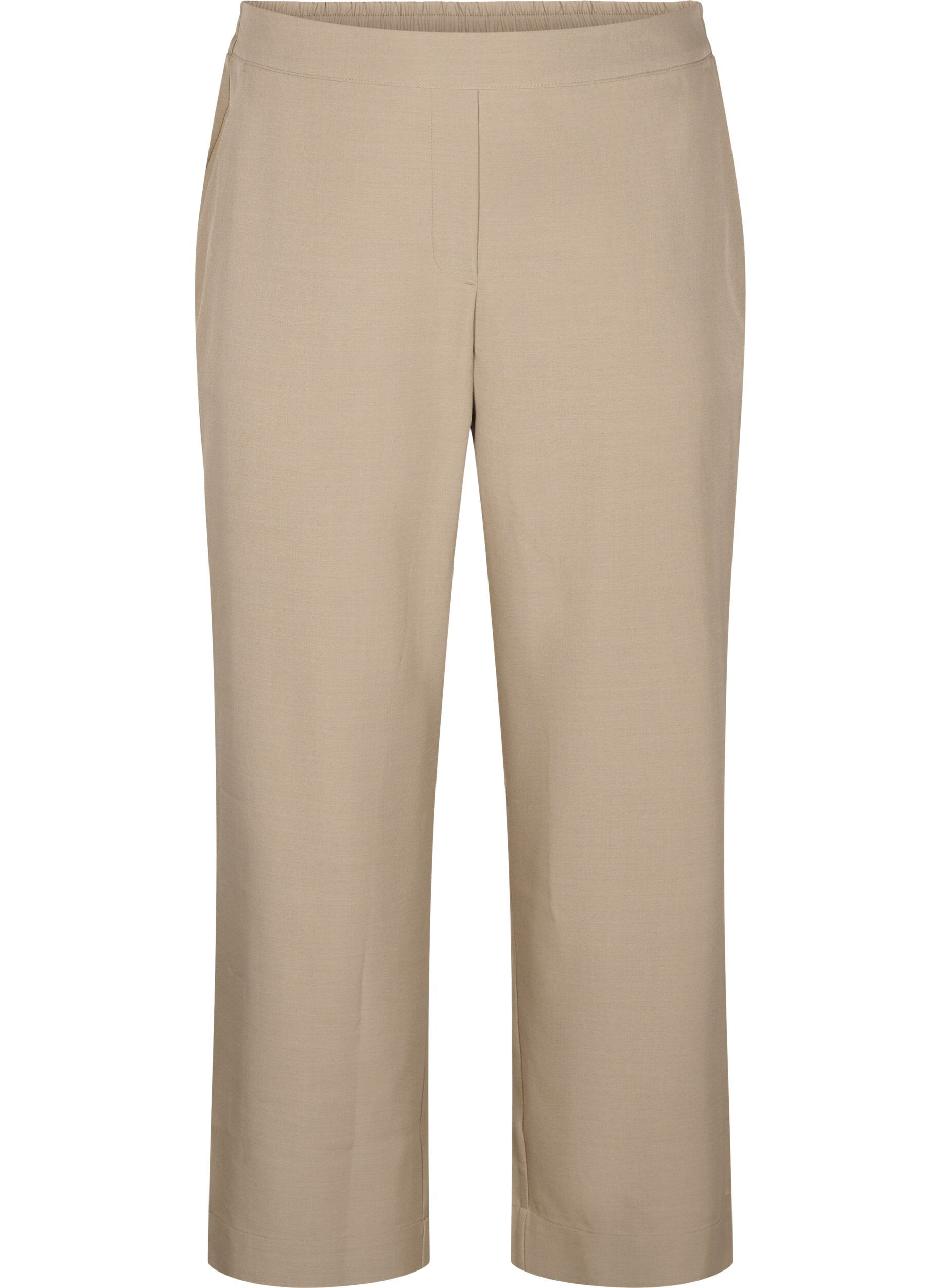 Zizzifashion FLASH - Loose trousers with pockets, Weathered Teak Mel, Packshot image number 0