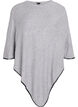 Fine-knit poncho, Grey, Packshot image number 0