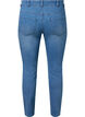 Cropped Emily jeans with embroidery, Blue denim, Packshot image number 1