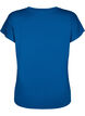 Loose training t-shirt with v-neck, Blue Opal, Packshot image number 1