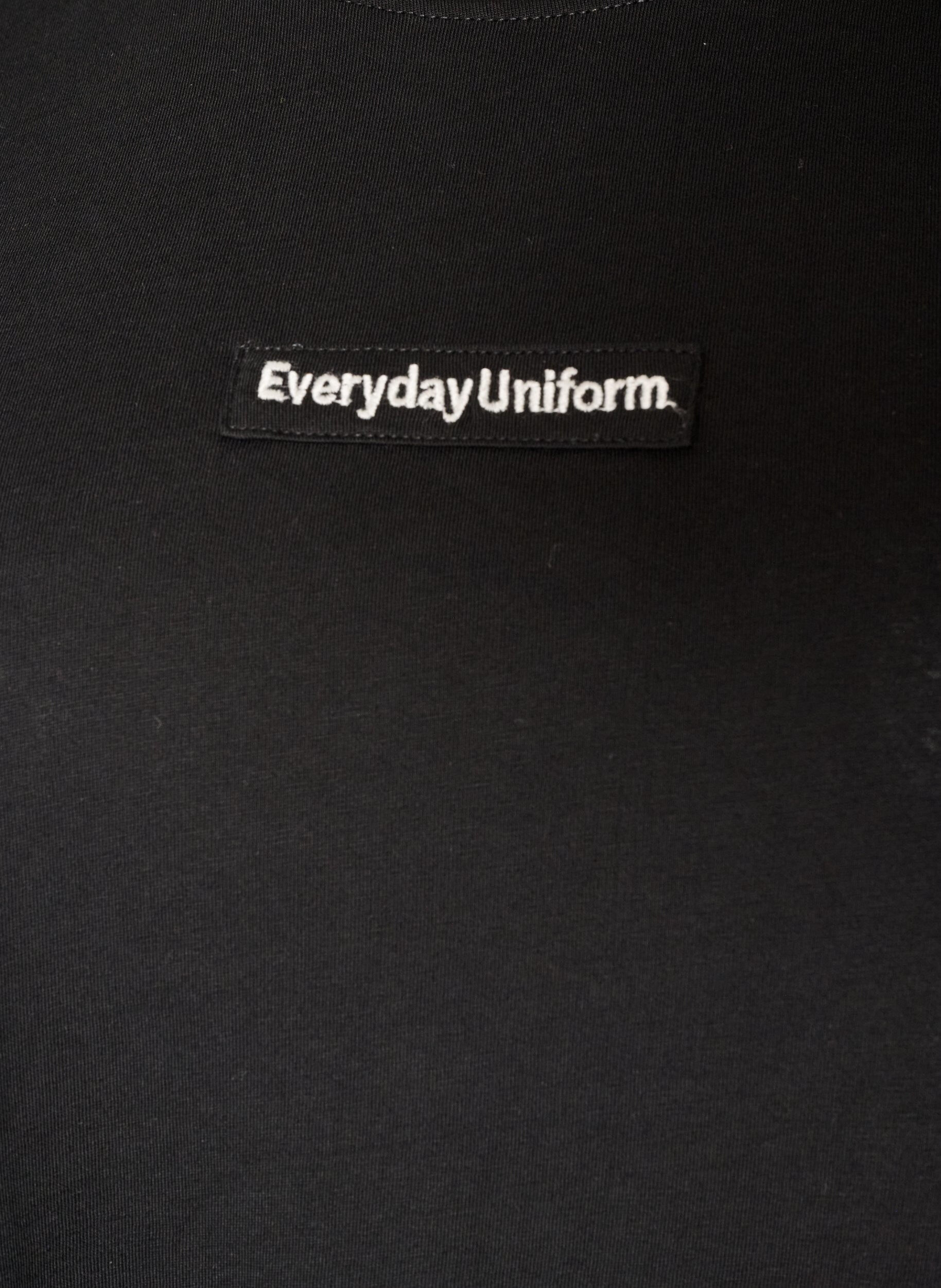 ZizzifashionCotton T-shirt with text badge, Black, Packshot image number 2