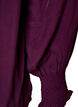 Blouse with ruffle collar and ruching, Purple, Packshot image number 3