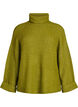 Knitted top with turtleneck, Green, Packshot image number 0