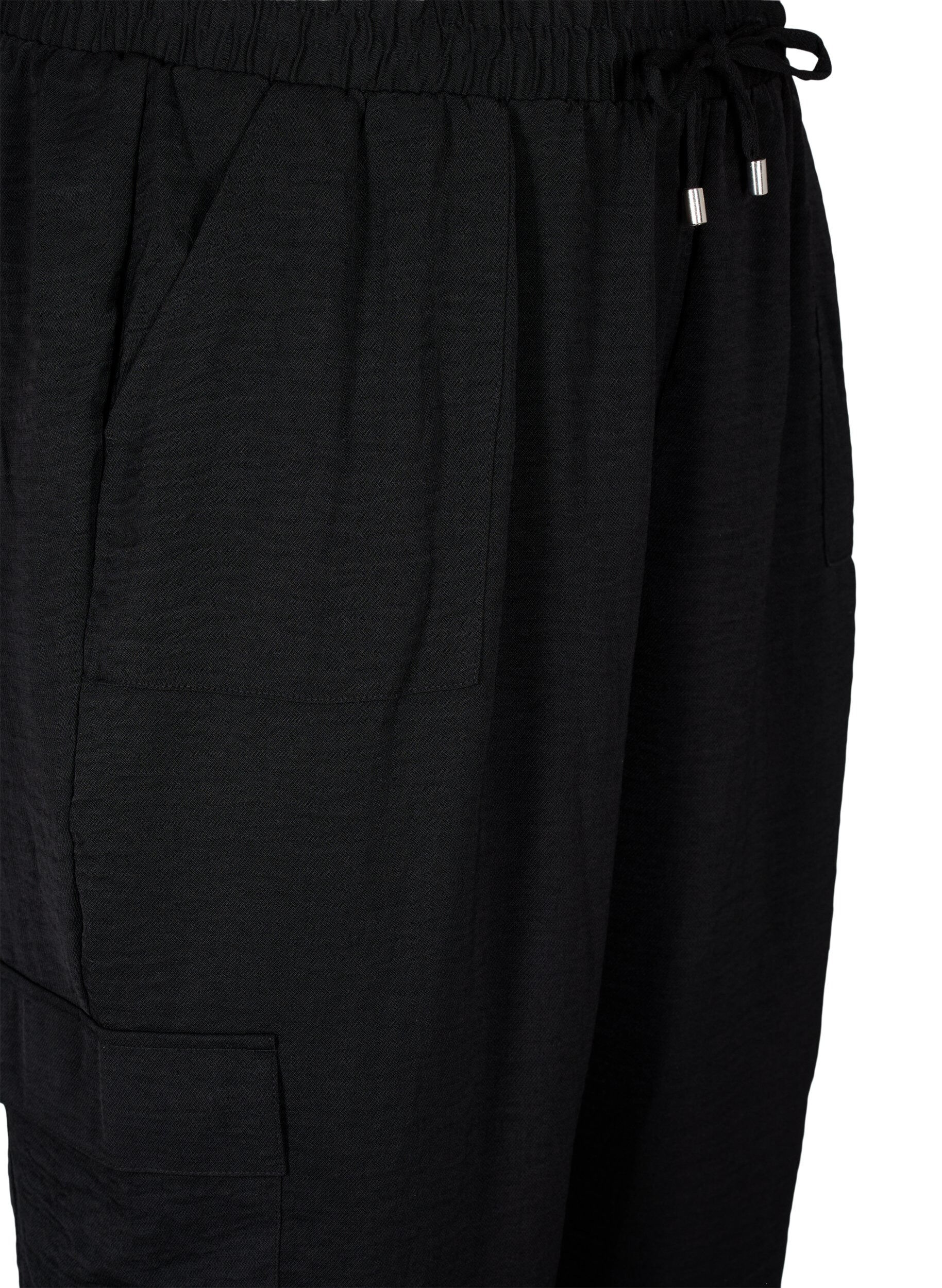 Zizzifashion Trousers with cargo pockets, Black, Packshot image number 2