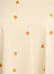 T-shirt in organic cotton with embroidered motifs, Yellow, Packshot image number 2