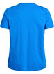Basic cotton T-shirt with round neck, Blue, Packshot image number 1