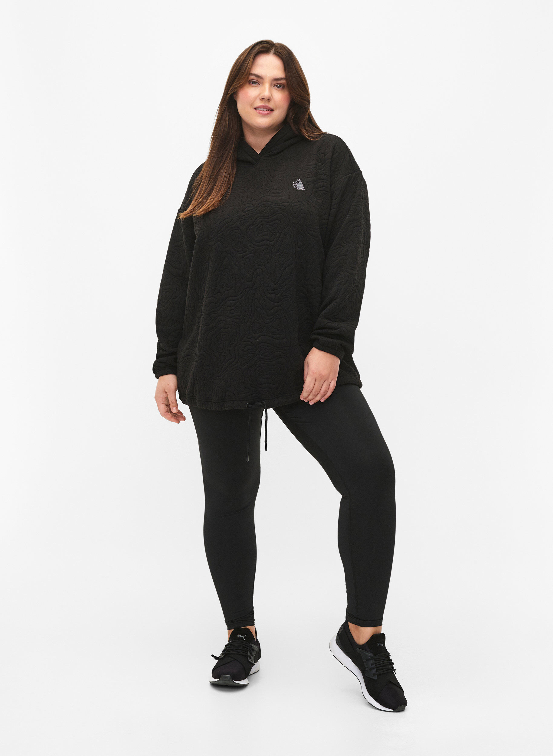 Zizzifashion Sporty hooded sweatshirt, Black, Model image number 3