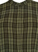 Tunic with short sleeves and checkered pattern, Green, Packshot image number 2