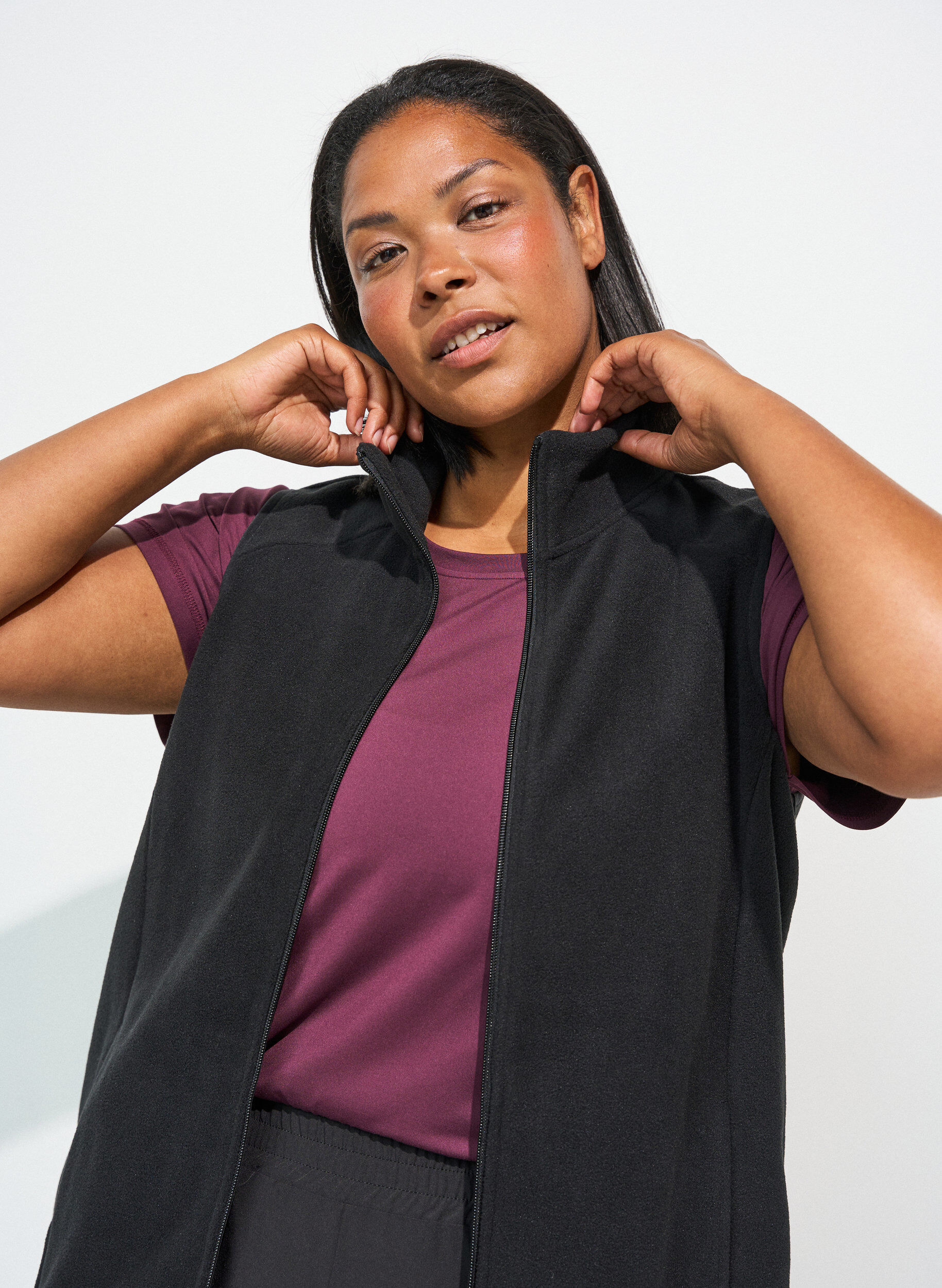 ZizzifashionLightweight training trousers with pockets, Black, Model image number 3