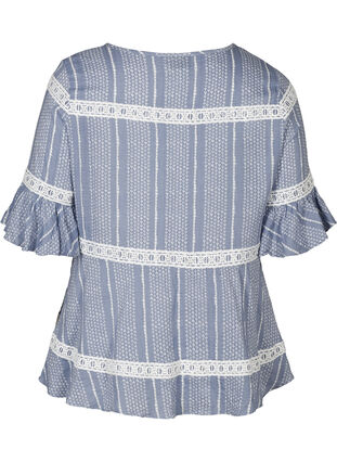Short-sleeved blouse, AOP, Packshot image number 1