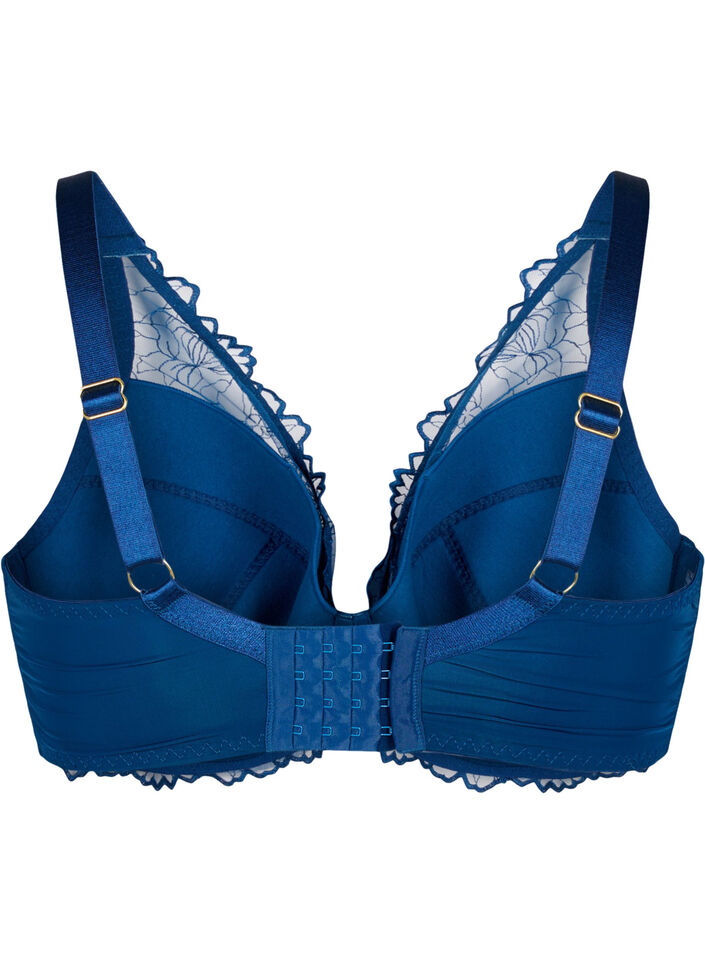 Lace bra with underwire and padding, Blue Opal, Packshot image number 1
