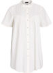 A-shaped tunic with short sleeves and buttons, Vanilla, Packshot image number 0