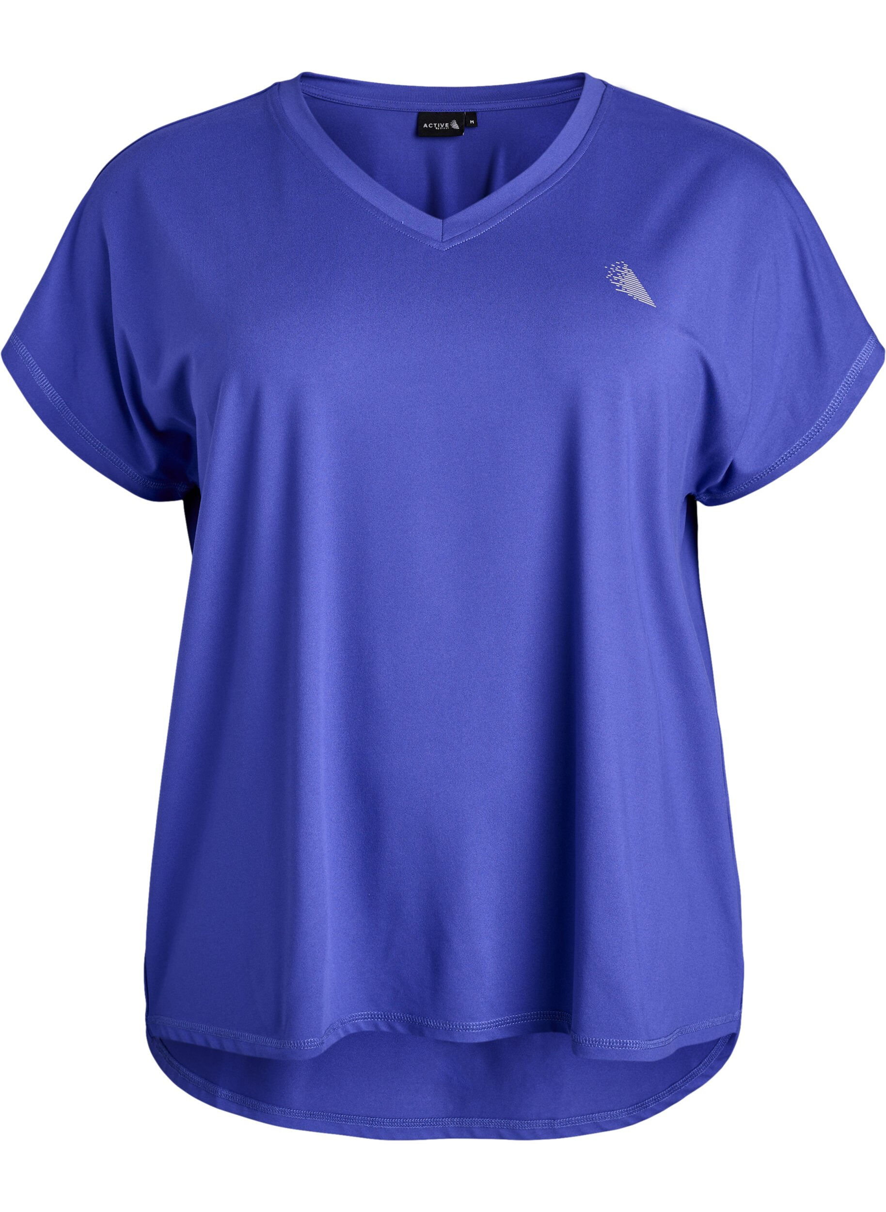 Short sleeve sport t-shirt with v-neck