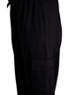 Cargo pants in soft sweat material, Black, Packshot image number 3
